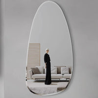 Large Nordic modern mirror for aesthetic interior decoration