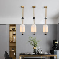 Wabi-sabi design glass chandelier for modern decoration