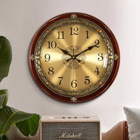 Silent wall clock retro design 3d for modern decoration