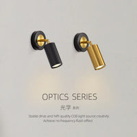 Modern rotary wall sconce adjustable for reading and study