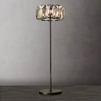Vintage Crystal Dimmable LED Floor Lamp with Warm Ambient Light