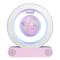 Magnetic Levitation Base Build-In Bluetooth & LED Light 4in Globe Desk Lamp Night Light for Room, Home, Office Desk Toys decor