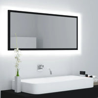 LED bathroom black 100x8,5x37 cm acrylic, modern Dressing room furniture girl bedroom bedside cabinet storage vanity wardrobe