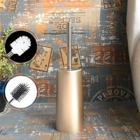 Toilet brush with long handle soft hair without dead end