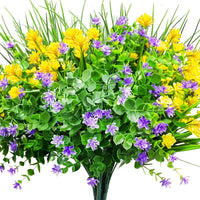 Artificial uv-resistant flowers for outdoor and garden