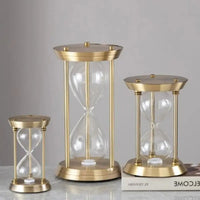 Retro decorative metal hourglass for European design office