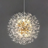 Modern pendant light in crystal bright sky star