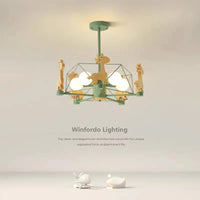 Giraffe hanging wooden led for children