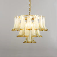 Modern Luxury Hardware Glass Chandelier Suitable for Villa Living Room Art Exhibition Hall, Hotel Bedroom Decoration Lighting