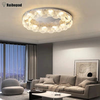 LED glass ceiling lamp for interior decoration