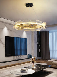 Acrylic pendant light modern design for elegant and romantic interior