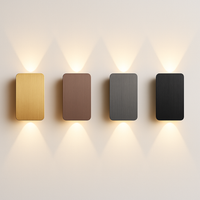 Modern wall sconce in brushed aluminium for interior lighting