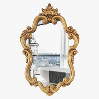 Decorative wall stickers for irregular mirrors to be glued