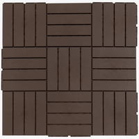 30x30 Wood-Look Interlocking Deck Tiles Slip-Resistant