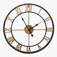 Modern 3D style metal wall clock design