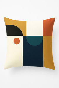Nordic Motif Abstract Throw Pillow Cover for Living Room
