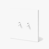 Double switch 2 channels intermediate switch in matt white steel