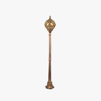 Unique head garden floor lamp in decorative led