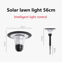 Led solar floor lamp for garden and outdoor aisles