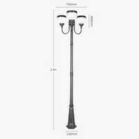 Modern floor lamps for garden exterior lighting waterproof decorative