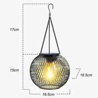 LED solar lantern with light sensor for outdoor garden