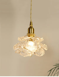 Romantic vintage glass chandelier for elegant interior