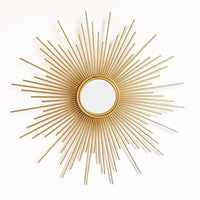 Decorative metal mirror for creative wall decoration