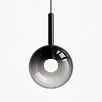 LED pendant light in metal and modern Nordic design