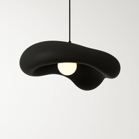 Wabi sabi pendant light modern design for elegant interior decoration - Black L60 l50cm / 3 Changeable Lights