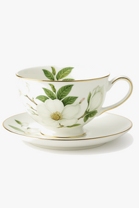 European vintage country style ceramic teacup