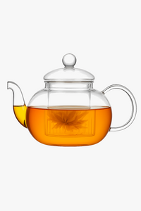 Teapot resistant glass heat with integrated infuser
