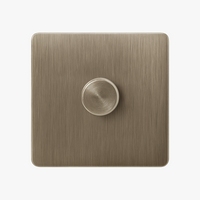 Grey Brushed Steel Variator, Rounded Edges, Style Two