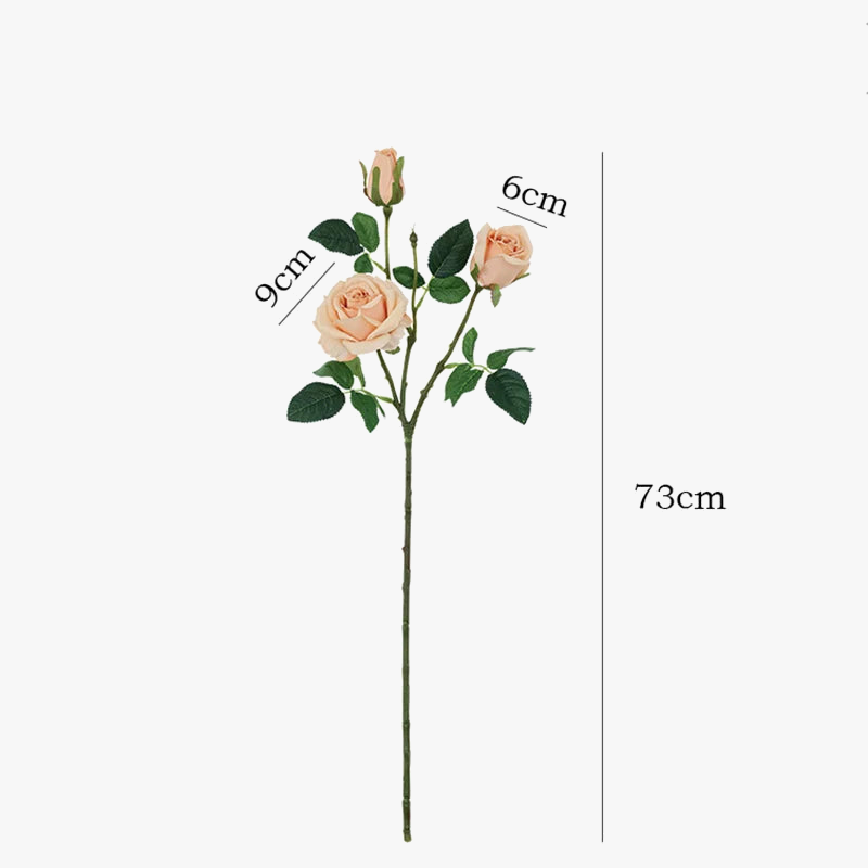 3 heads of artificial rose wines for wedding decoration and bedroom - view 6