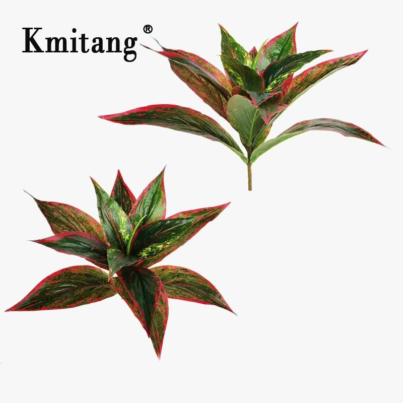 5 artificial tropical plant forks for interior decoration