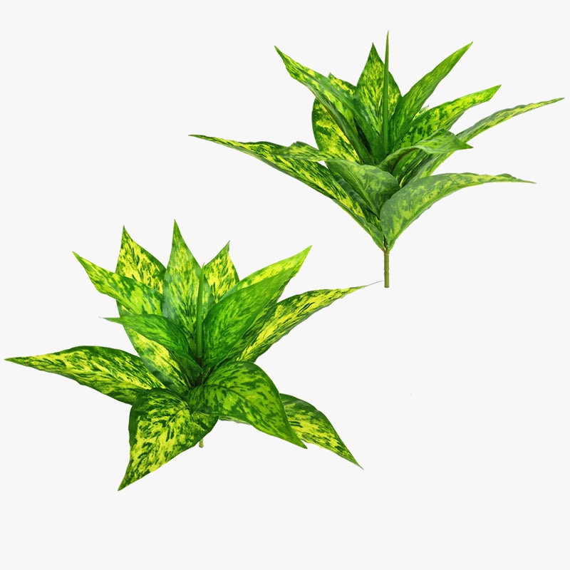 5 artificial tropical plant forks for interior decoration - view 2