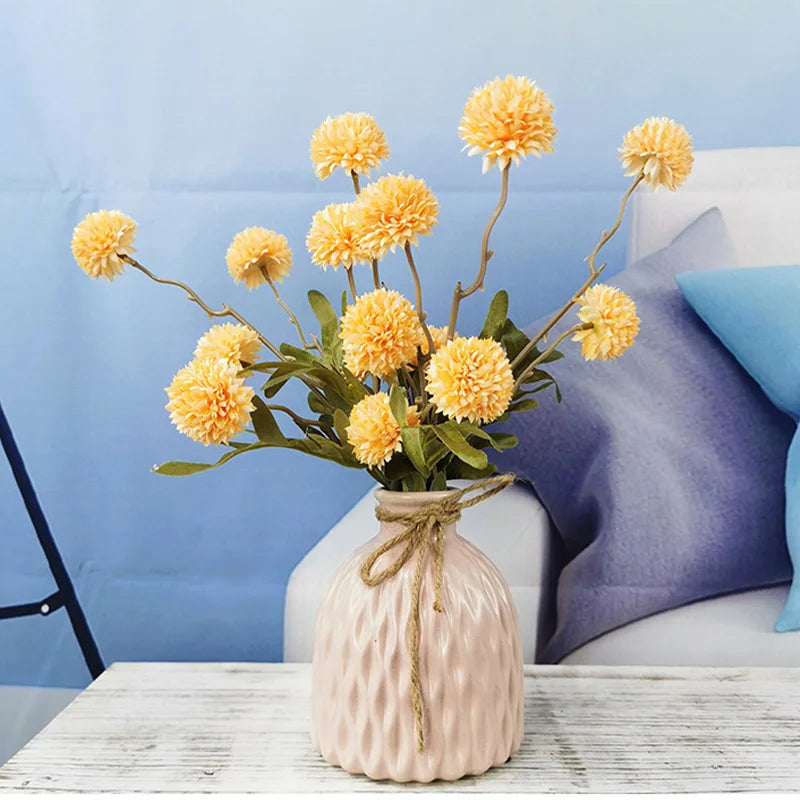 5 dandelion heads artificial flowers for wedding decoration party - view 5