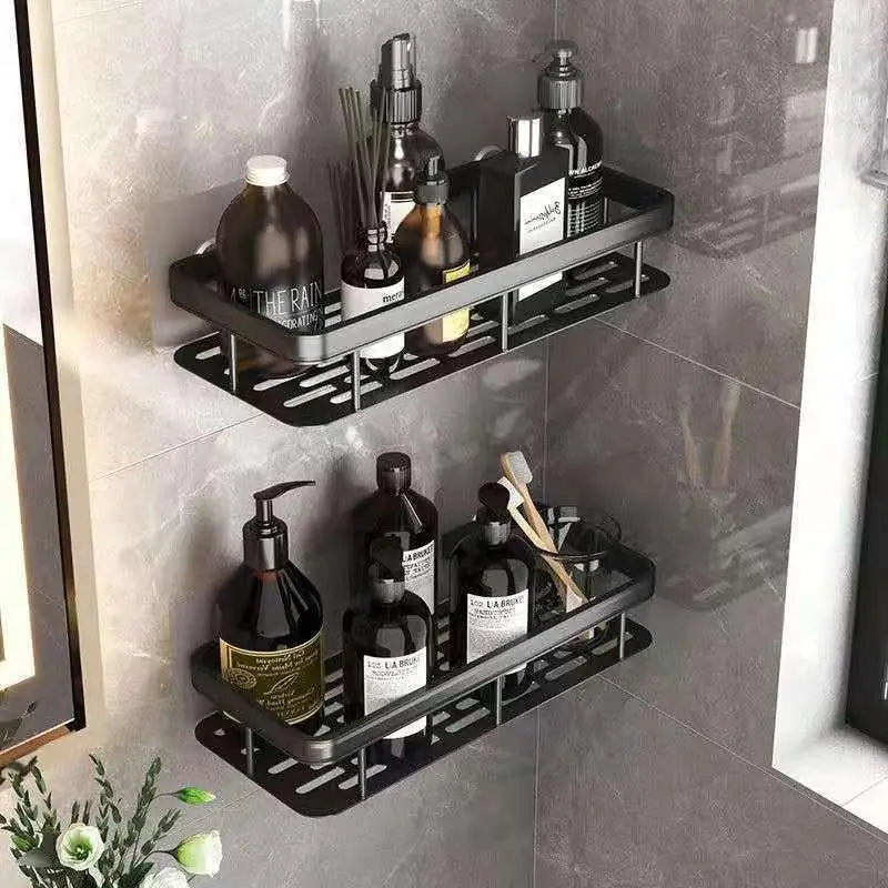 Wall corner shelf without piercing for shower and towels - view 2