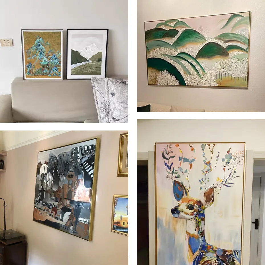 Metal floating frame kit for wall art - view 10