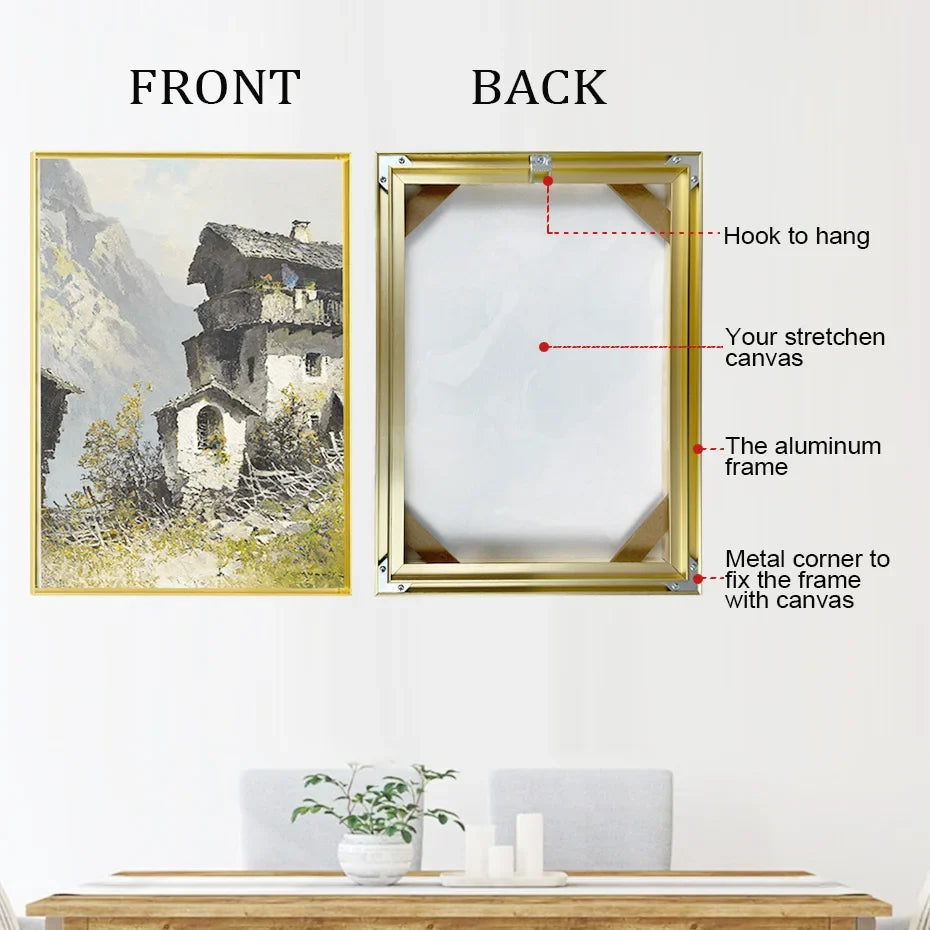 Metal floating frame kit for wall art - view 9