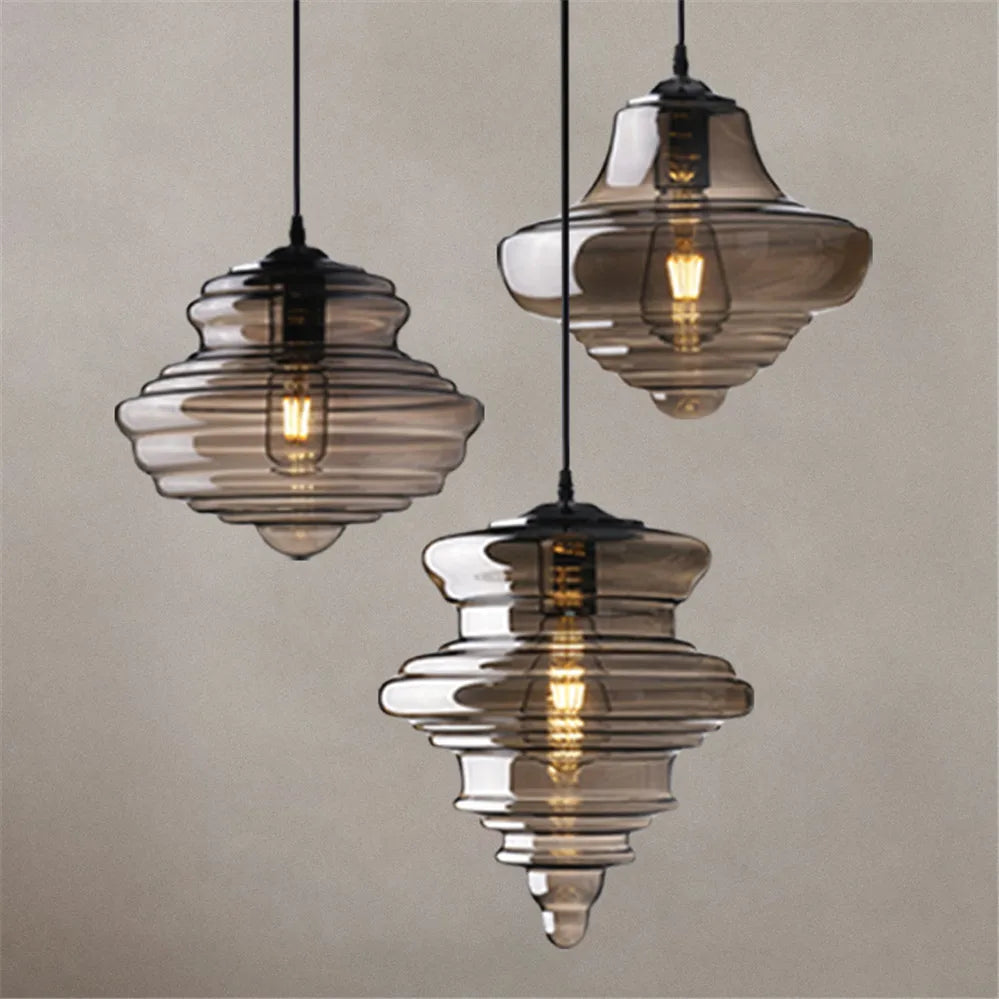 LED pendant light in glass for a modern cottagecore decor - view 2