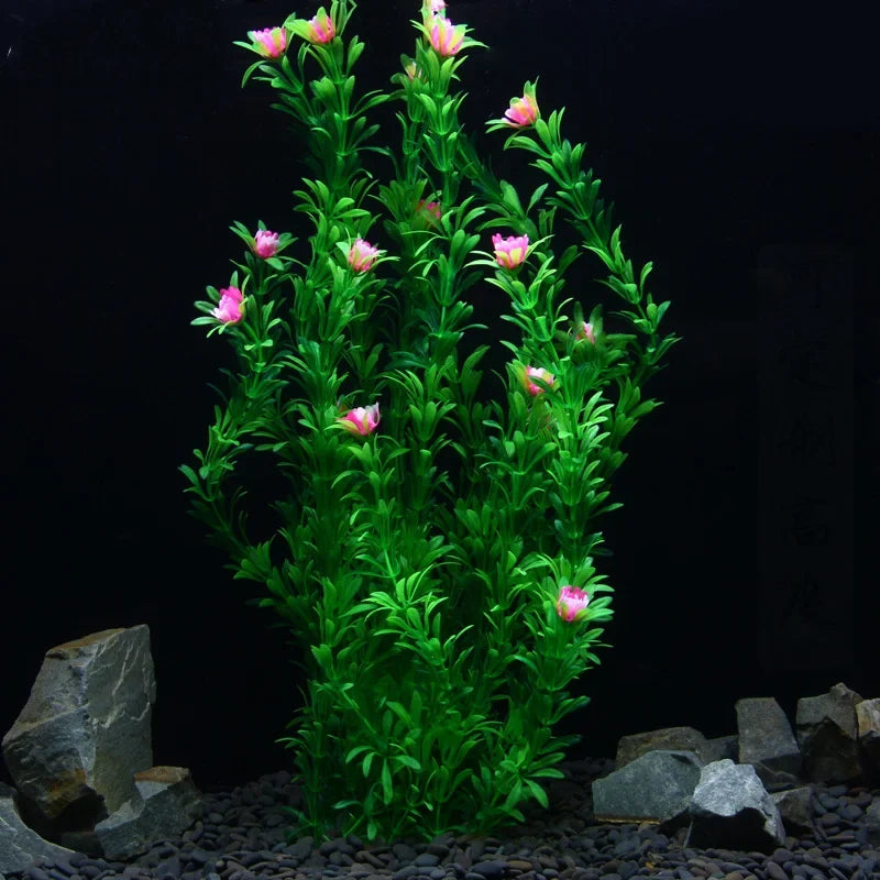Artificial aquatic grass for aquarium decoration with plastic plants - view 4