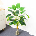 Artificial banana tropical plants with decorative palm leaves - 100cm 24 Leaves