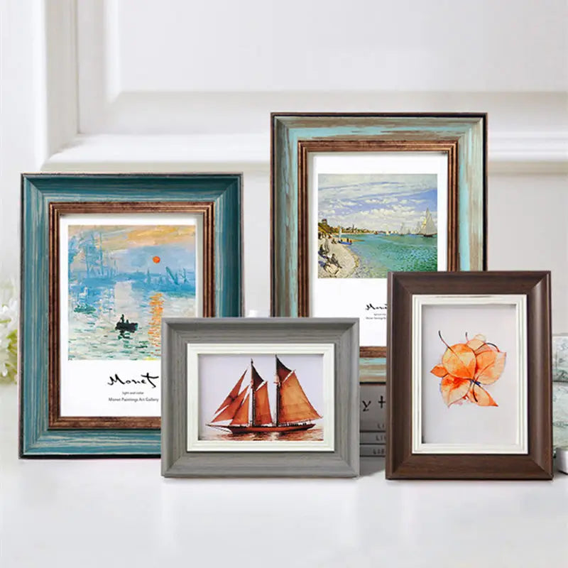 American retro photo frame for wedding and decoration to customize