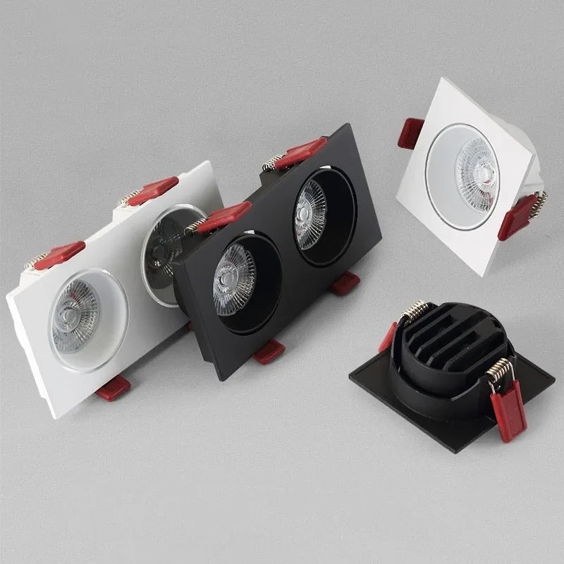 Variable intensity built-in led spotlights for indoors