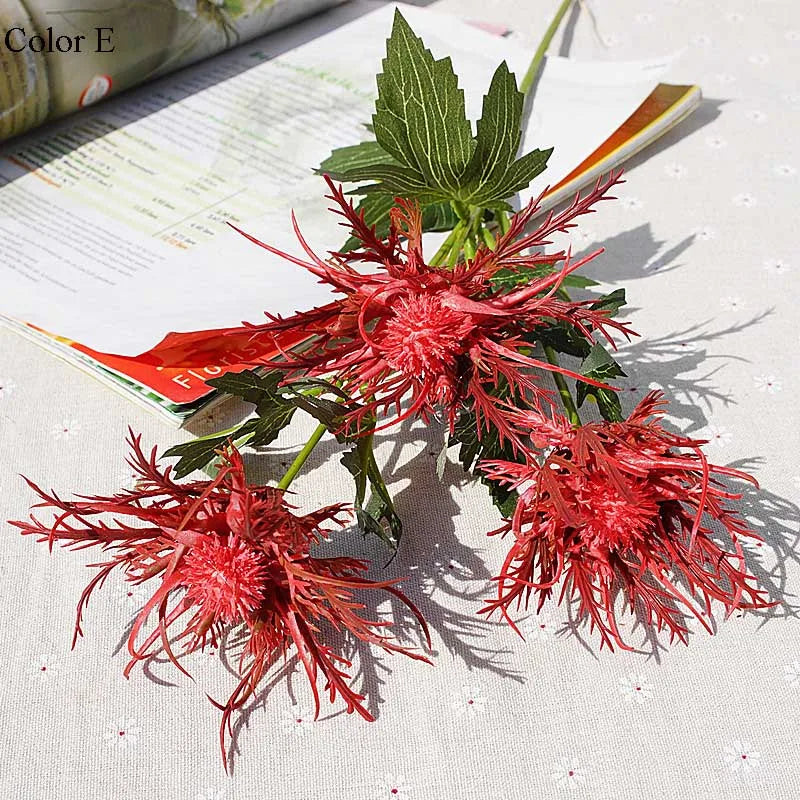Plastic thorny parsley flower wedding party decoration - E