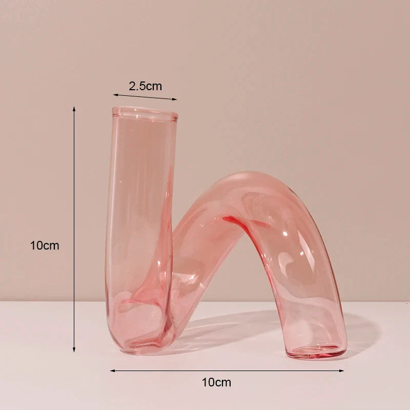 Classic retro glass candlesticks for wedding and interior decoration - 009-1