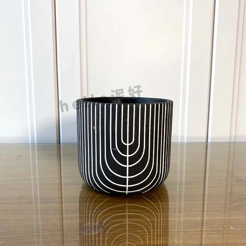 Silicone mould for homemade concrete flower pot - view 10