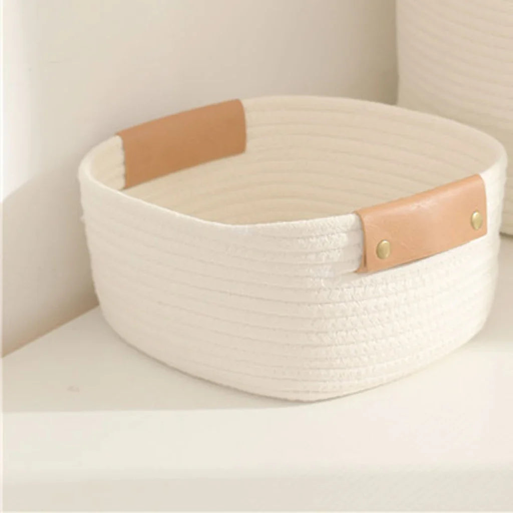 Rope storage basket for toys and baby laundry - view 6