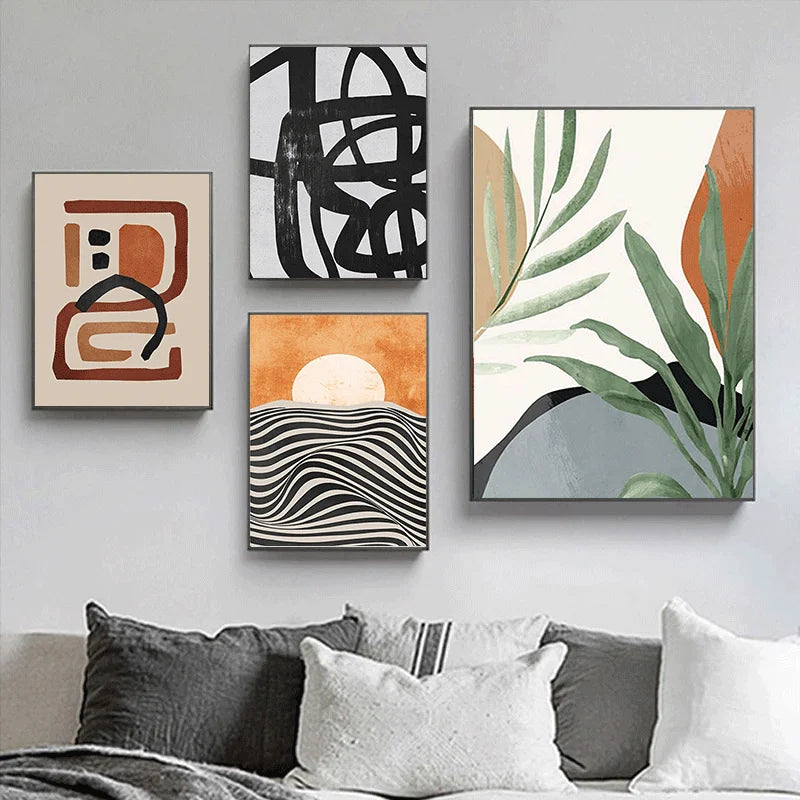 Abstract painting kit by numbers for interior decoration - view 2