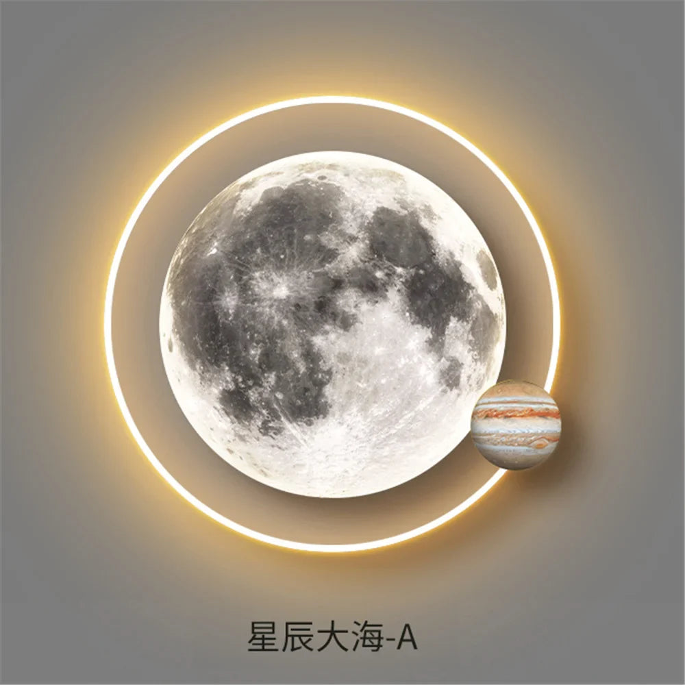 Decorative remote controlled led wall sconce for modern interior - One / Diameter 40cm